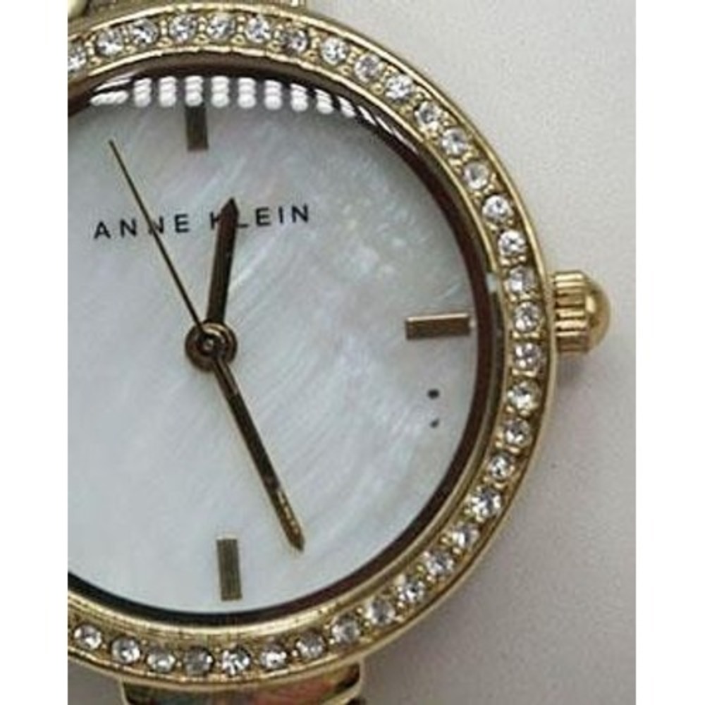 Anne Klein Wrist Watch Analog Quartz Ladies Watch Mother of Pearl Dial - Picture 4 of 6